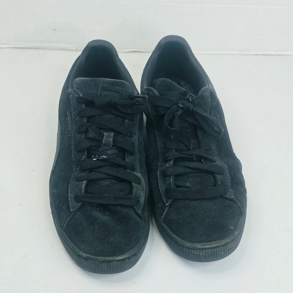 Puma Mens Suede Classic Sneaker Size 12 Black Low Top Triple Black